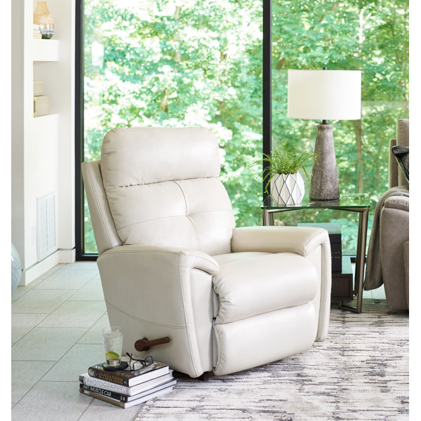 LaZBoy Douglas 38'' Wide Leather Match Manual Rocker Standard